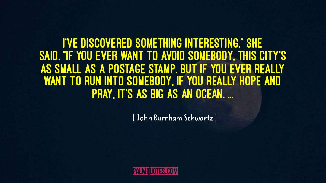 Hope And Pray quotes by John Burnham Schwartz