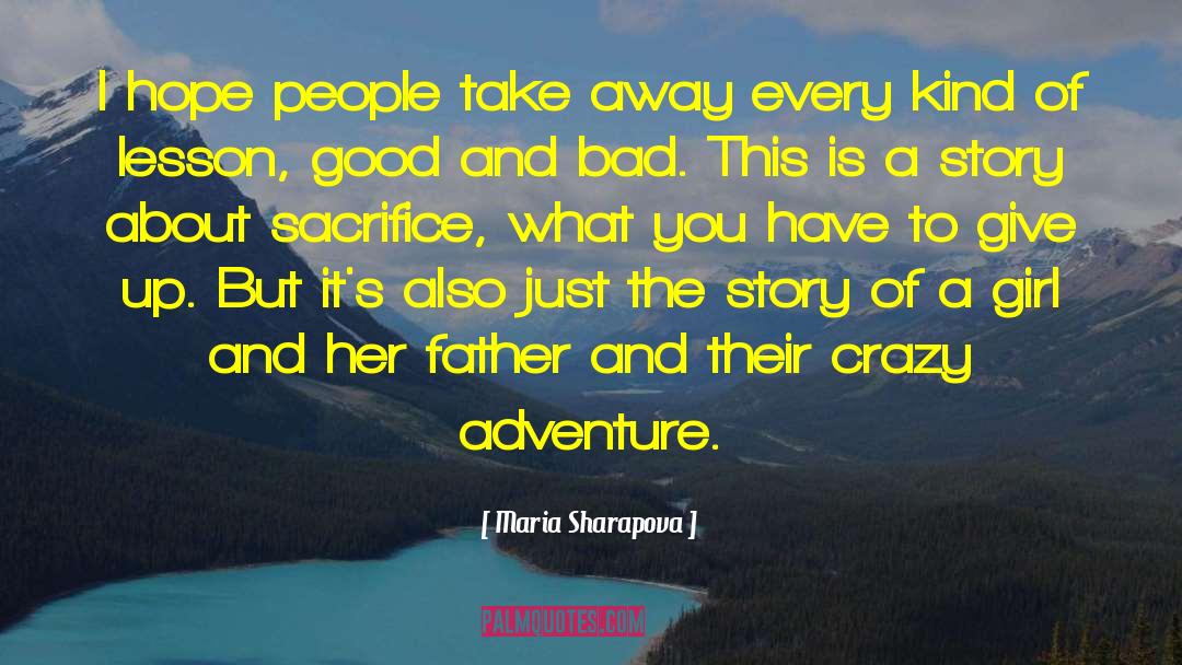 Hope Bad quotes by Maria Sharapova