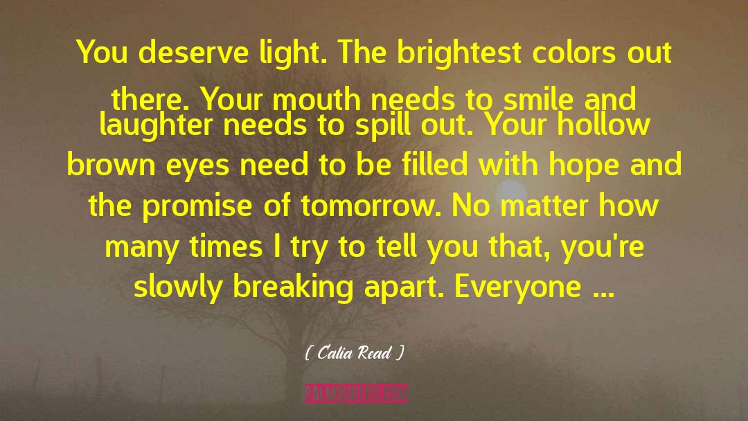 Hope Brightest Day quotes by Calia Read