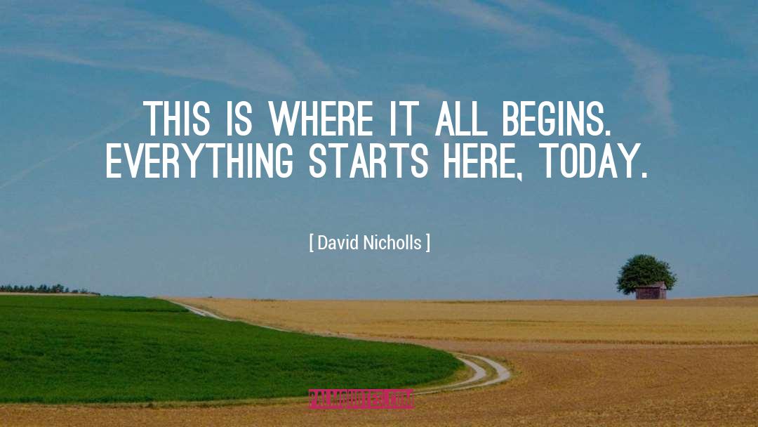 Hope Love quotes by David Nicholls