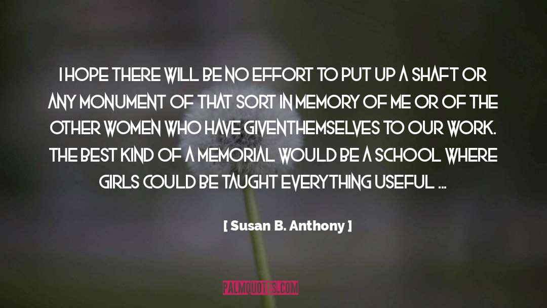 Hope To Live quotes by Susan B. Anthony