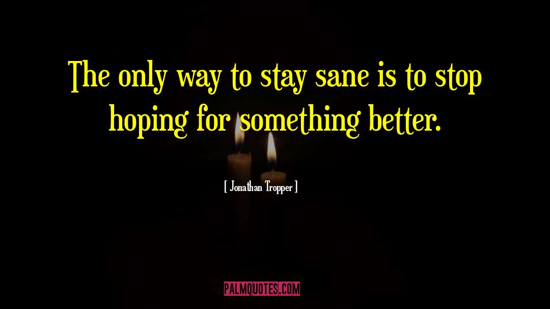 Hoping For Something quotes by Jonathan Tropper