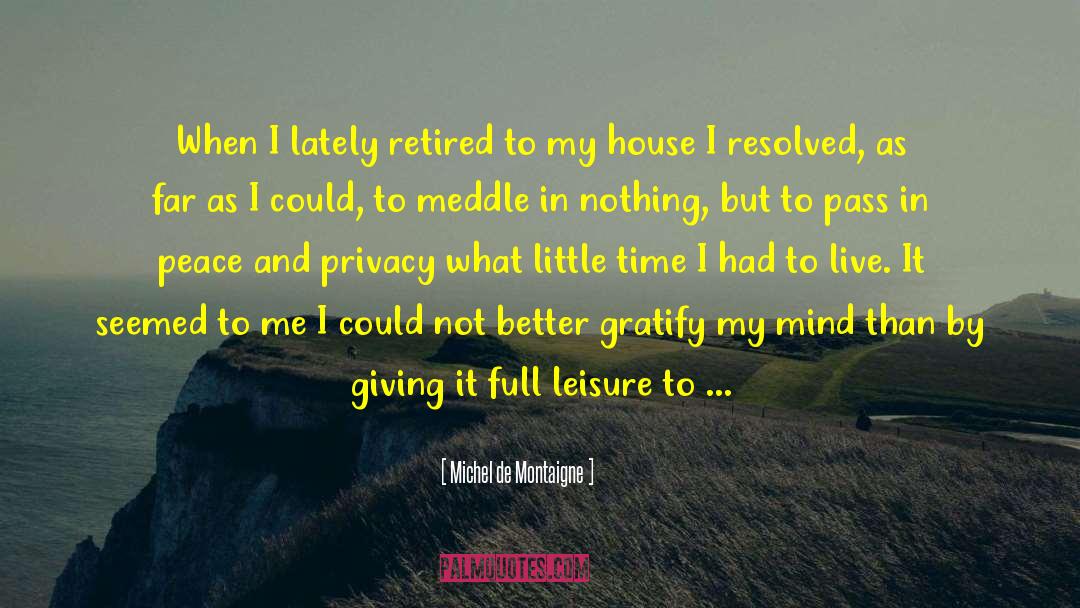 Hoping For The Better quotes by Michel De Montaigne