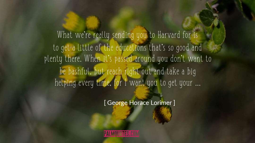 Horace quotes by George Horace Lorimer