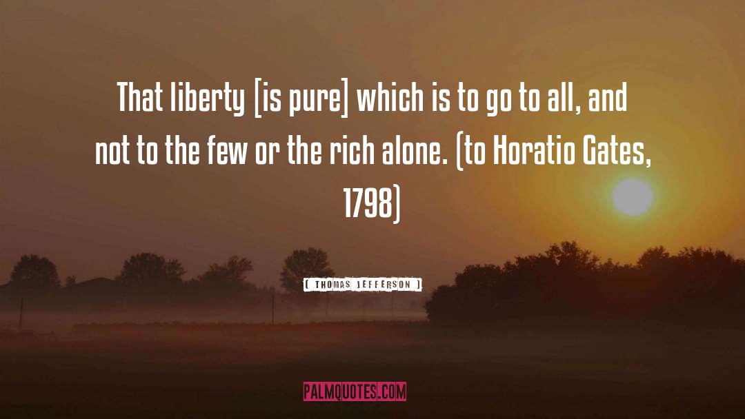 Horatio quotes by Thomas Jefferson
