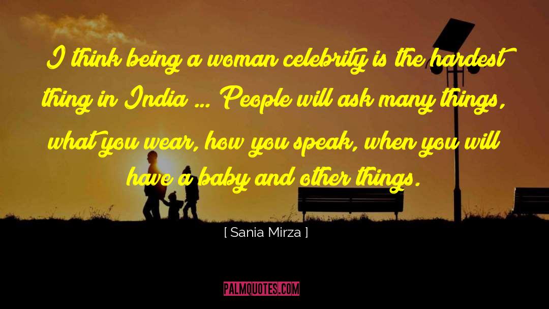 Horiana India quotes by Sania Mirza