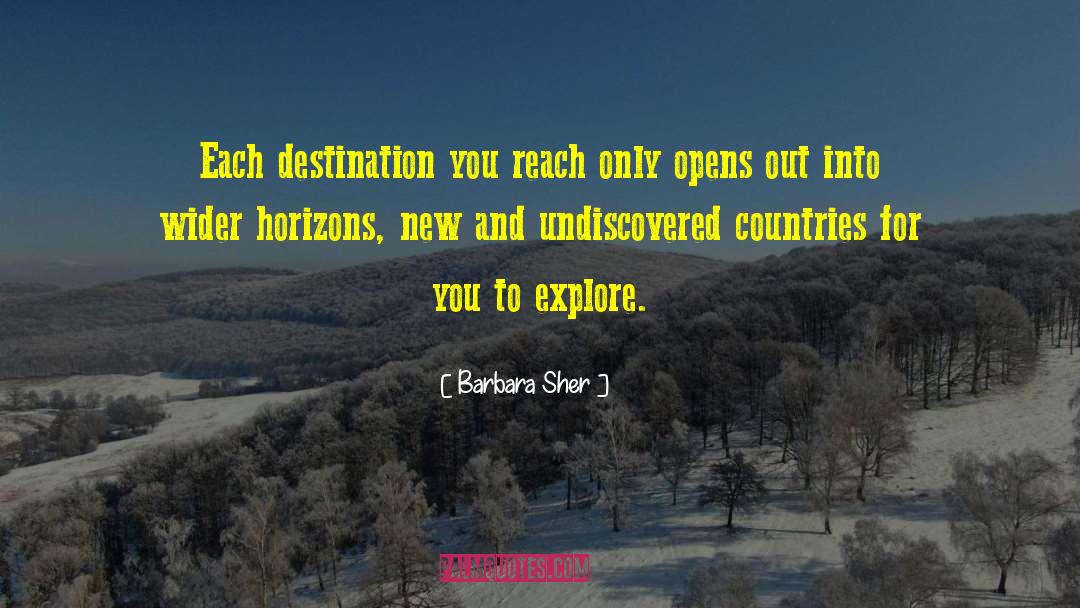 Horizons quotes by Barbara Sher