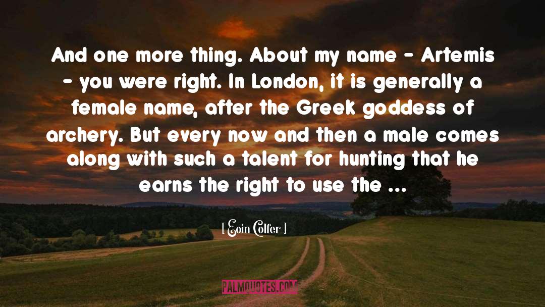 Hornes Archery quotes by Eoin Colfer
