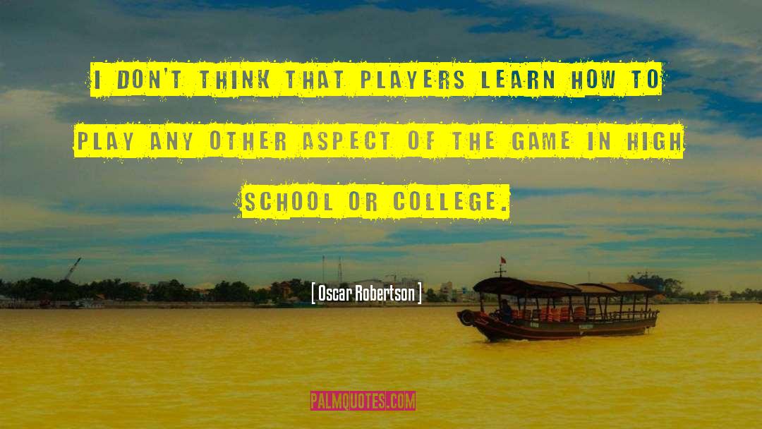 Hornsey School quotes by Oscar Robertson