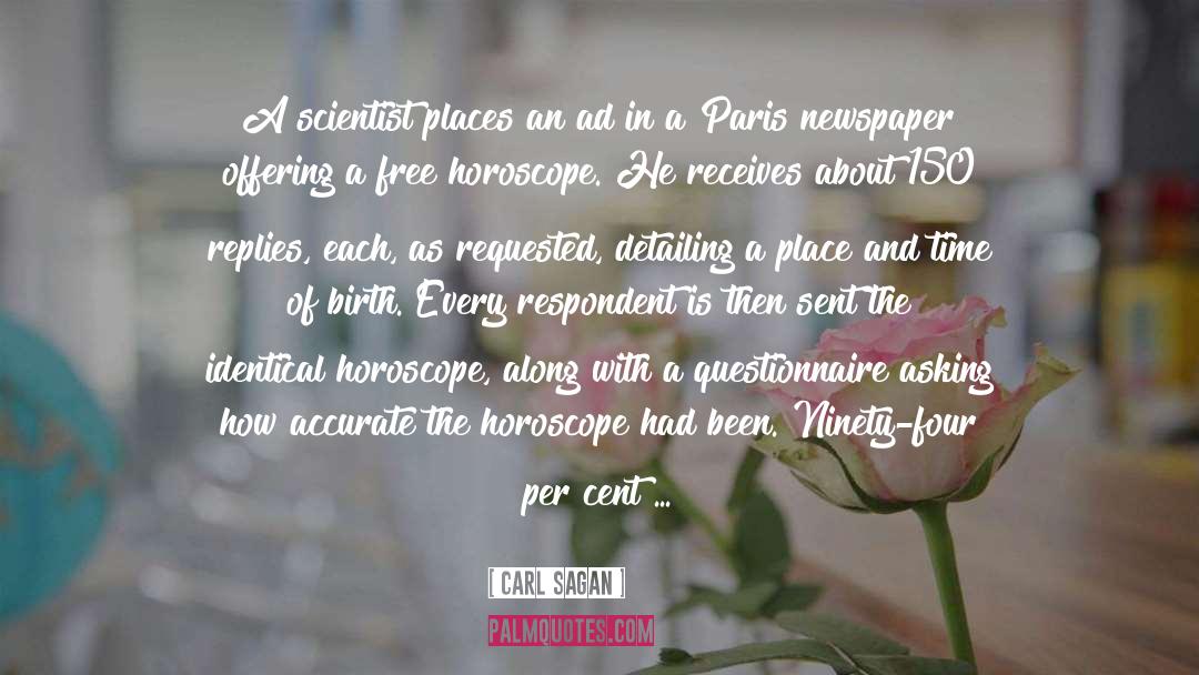 Horoscope quotes by Carl Sagan