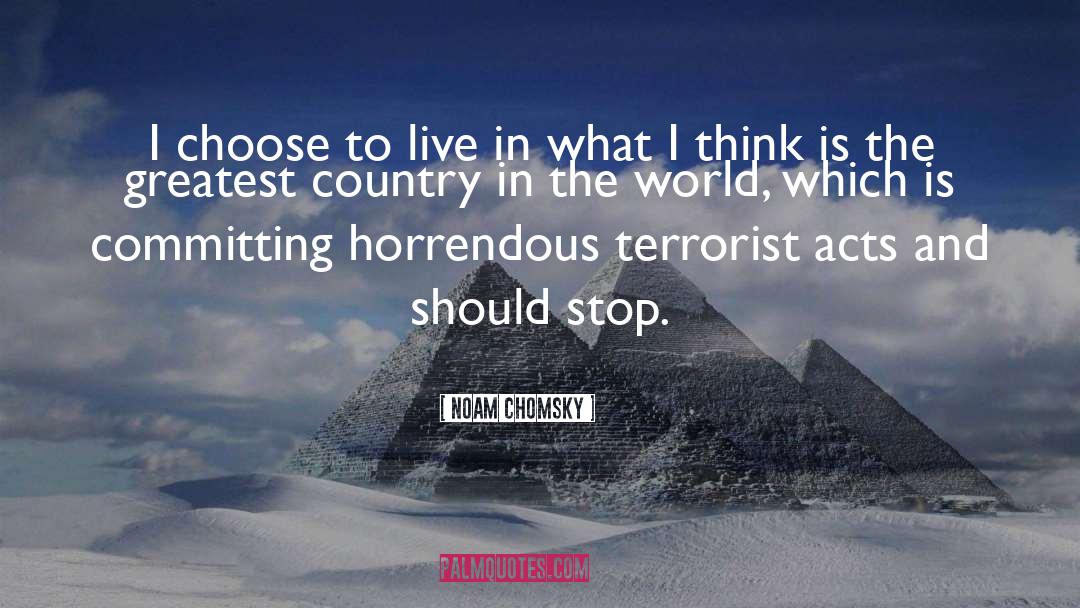 Horrendous quotes by Noam Chomsky