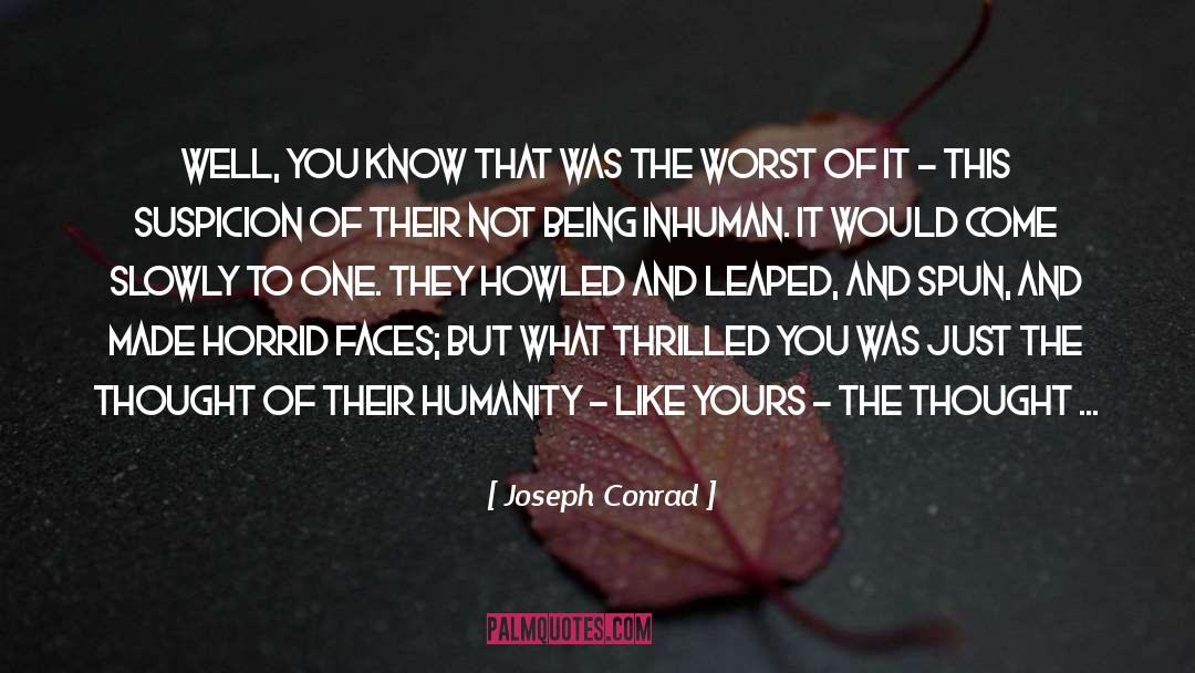 Horrid quotes by Joseph Conrad