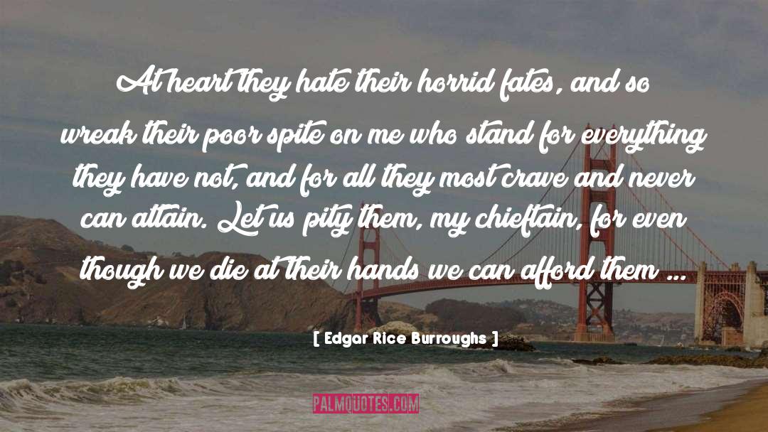 Horrid quotes by Edgar Rice Burroughs