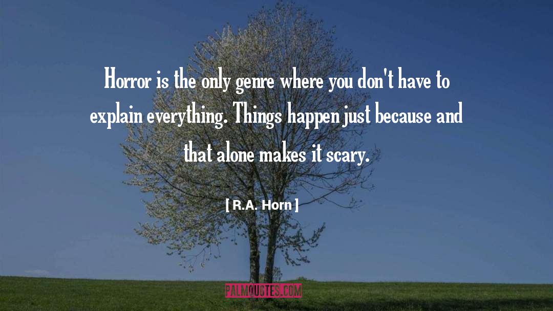 Horror Authors quotes by R.A. Horn
