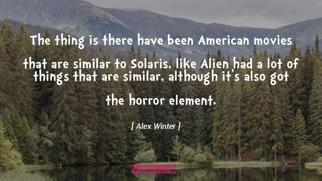 Horror Books quotes by Alex Winter