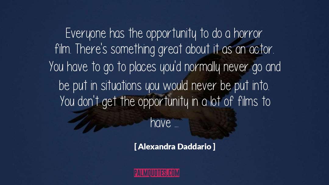 Horror Film quotes by Alexandra Daddario