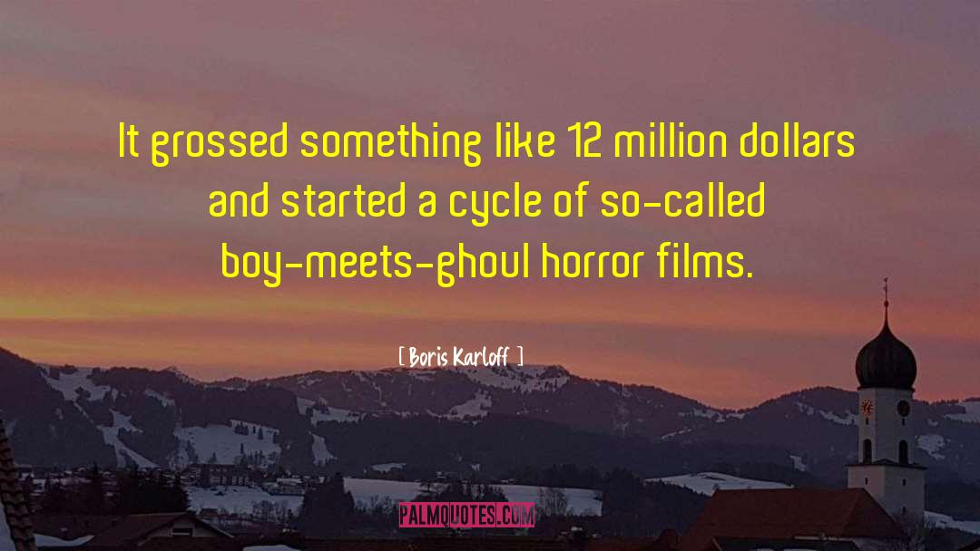 Horror Films quotes by Boris Karloff