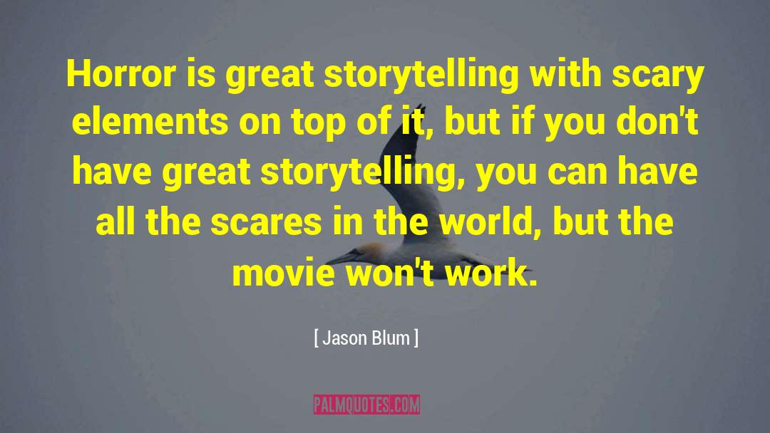 Horror Movie Survival quotes by Jason Blum