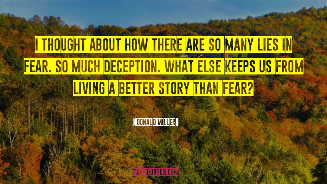 Horror Story quotes by Donald Miller