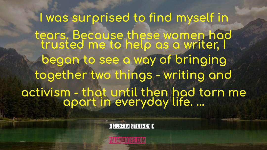 Horror Writer quotes by Gloria Steinem