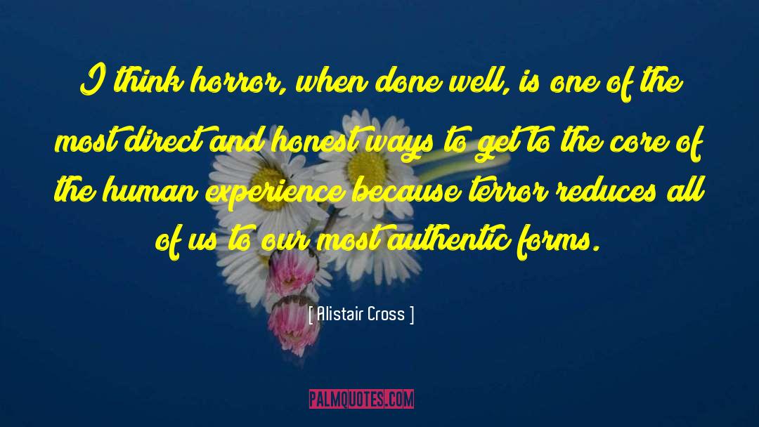 Horror Writing quotes by Alistair Cross