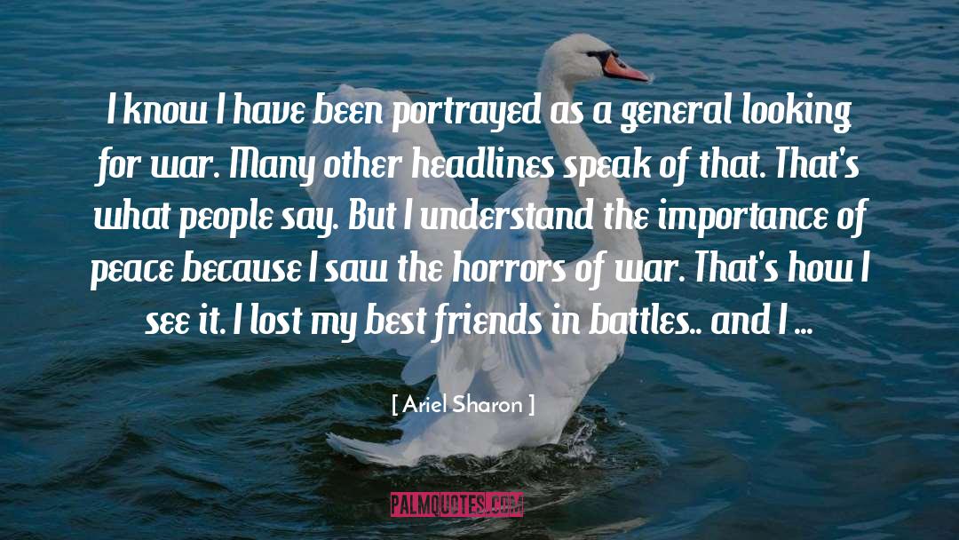 Horrors Of War quotes by Ariel Sharon