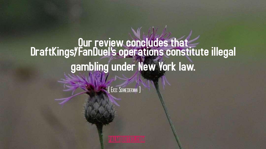 Horse Race Gambling quotes by Eric Schneiderman