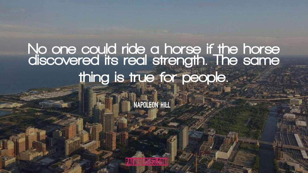Horse Transporter quotes by Napoleon Hill
