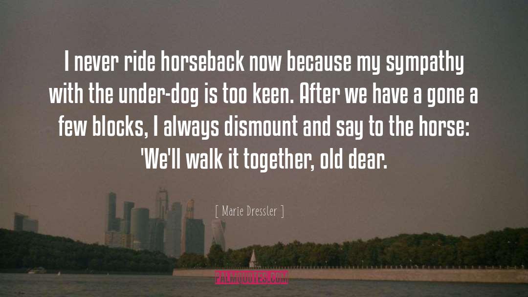 Horseback quotes by Marie Dressler
