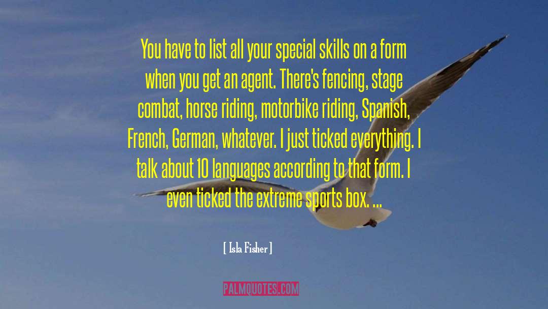 Horseback Riding Instructor quotes by Isla Fisher