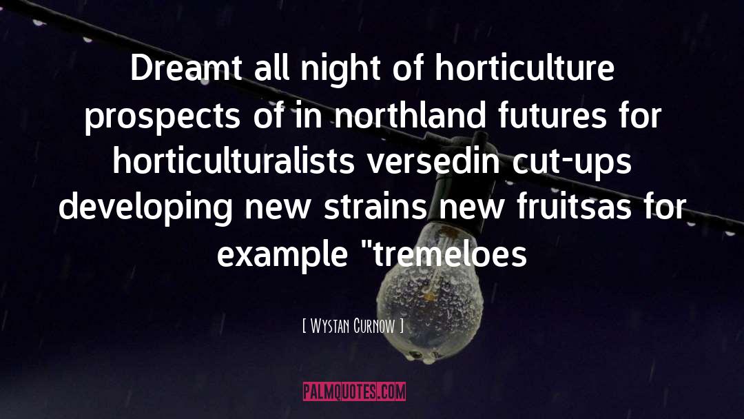 Horticulture quotes by Wystan Curnow