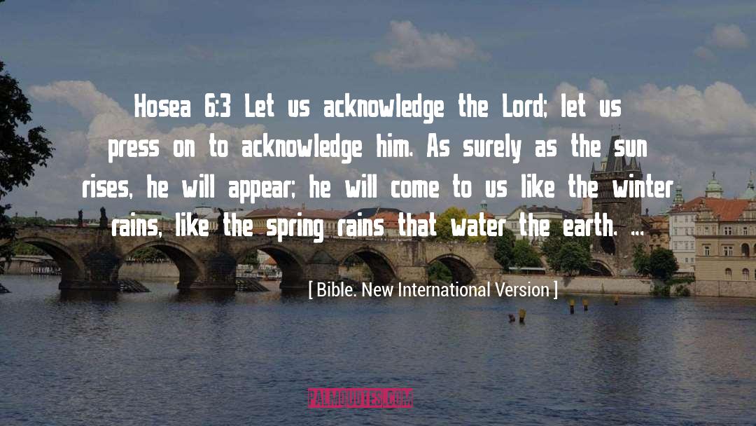 Hosea quotes by Bible. New International Version