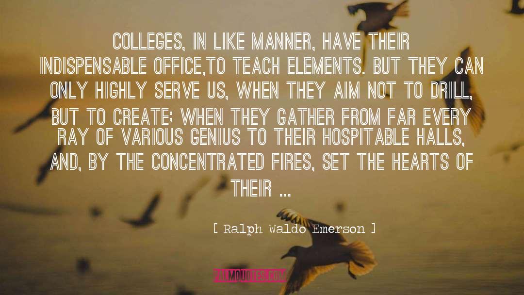Hospitable quotes by Ralph Waldo Emerson
