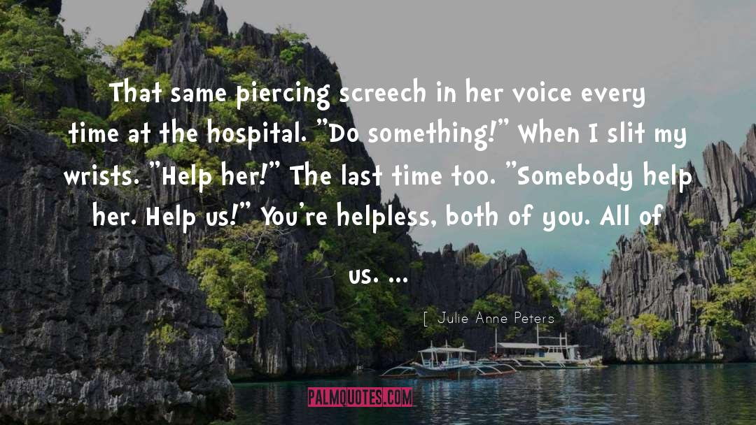 Hospital Scene quotes by Julie Anne Peters