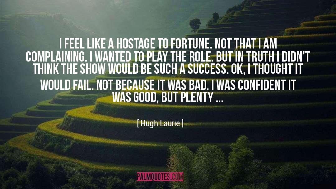 Hostage quotes by Hugh Laurie