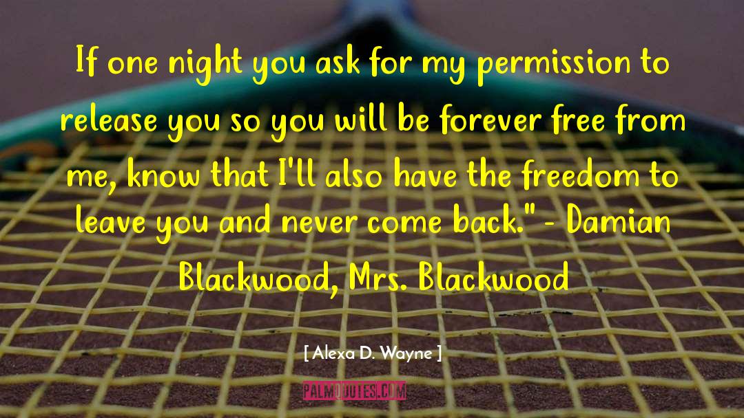 Hoster Blackwood quotes by Alexa D. Wayne