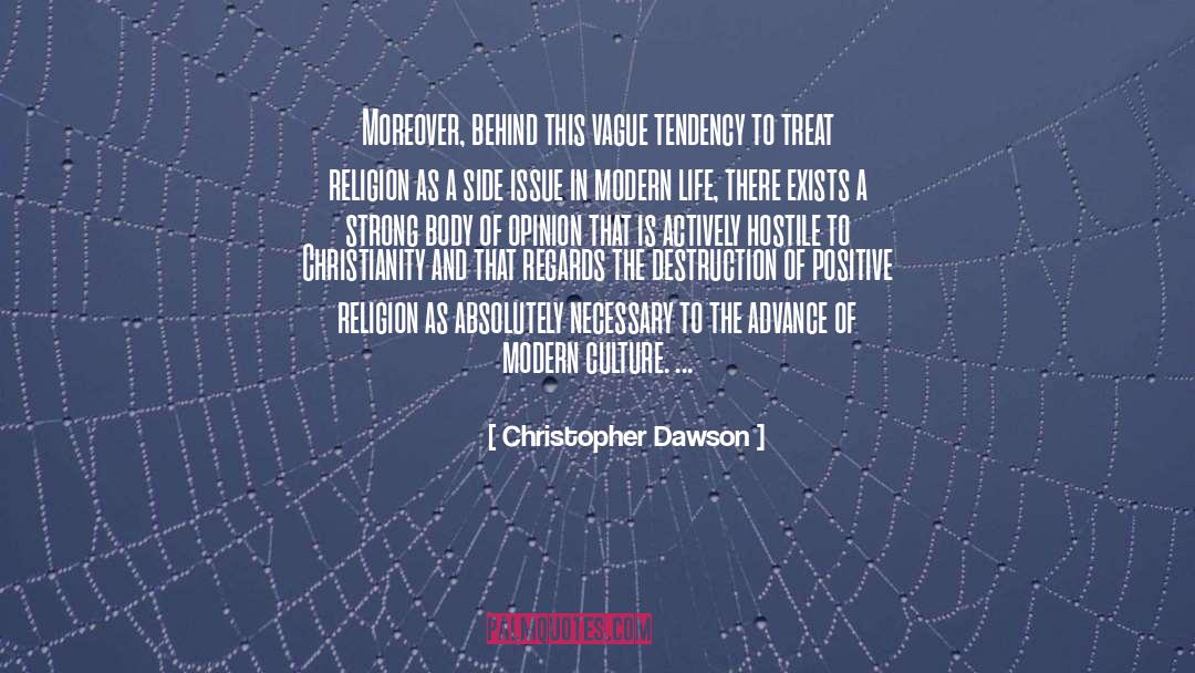 Hostile quotes by Christopher Dawson