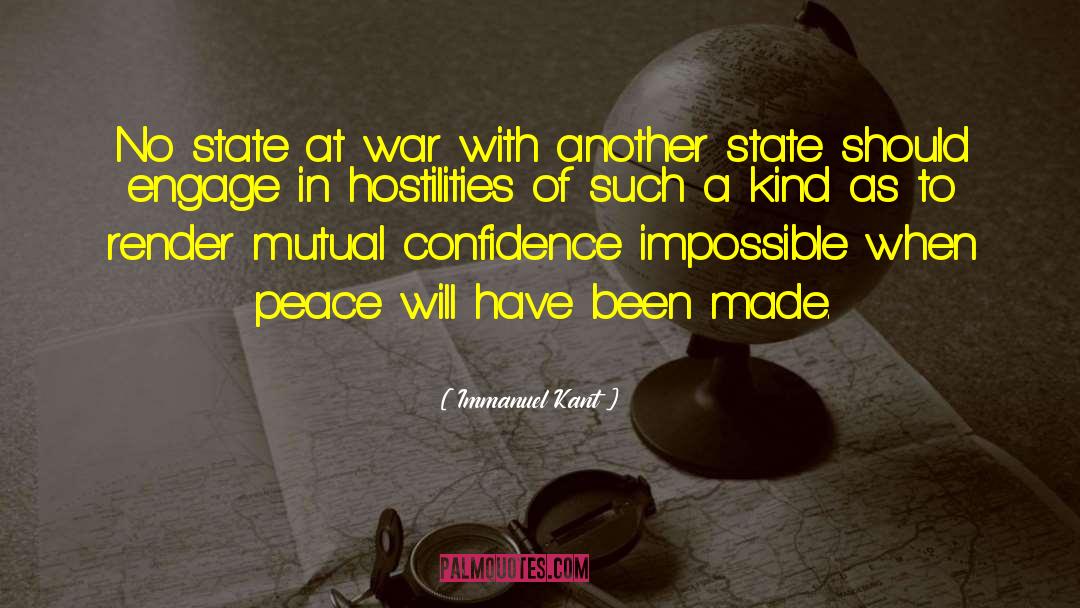 Hostilities quotes by Immanuel Kant