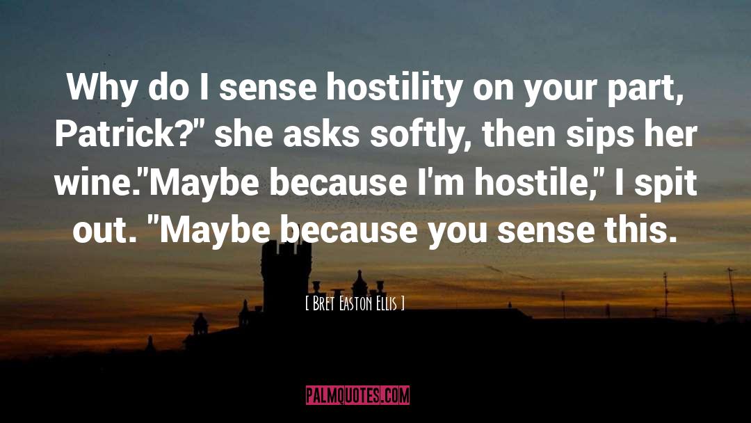 Hostility quotes by Bret Easton Ellis