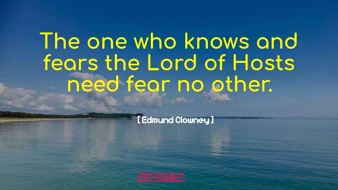 Hosts quotes by Edmund Clowney