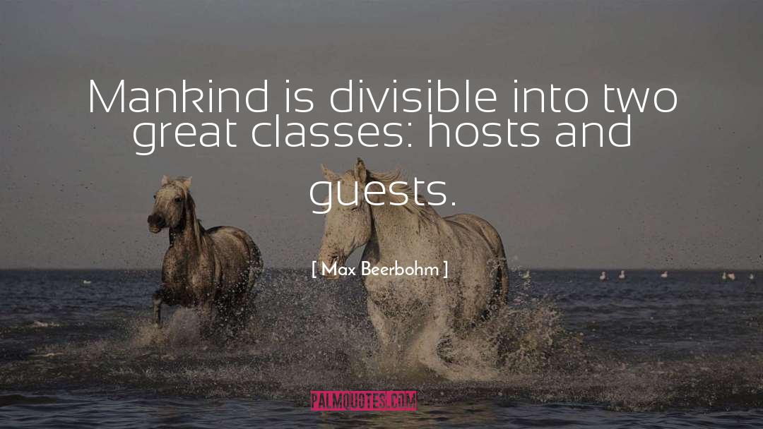 Hosts quotes by Max Beerbohm