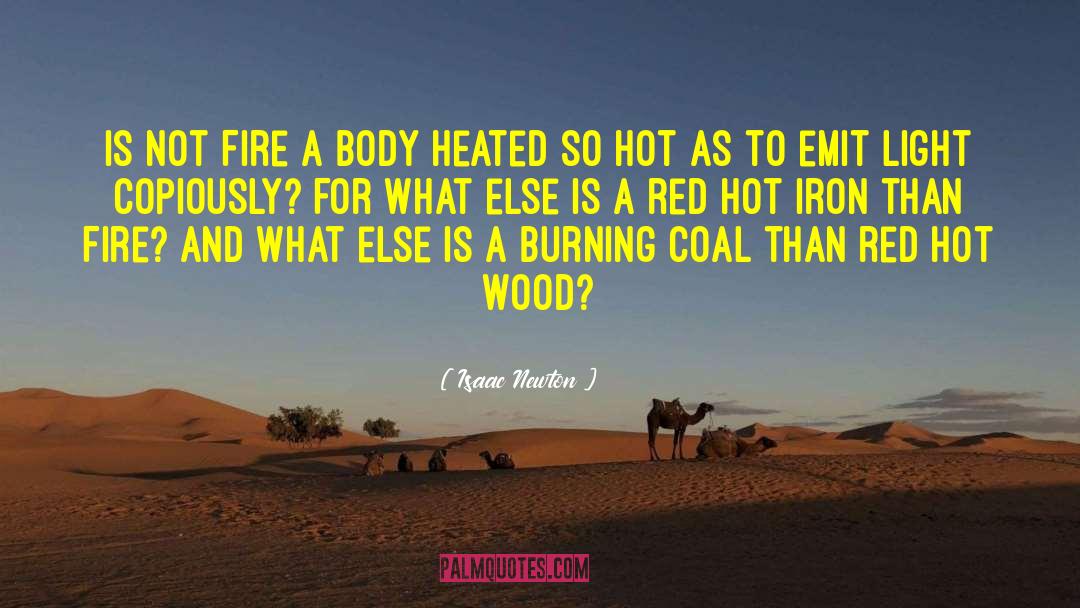Hot Body quotes by Isaac Newton