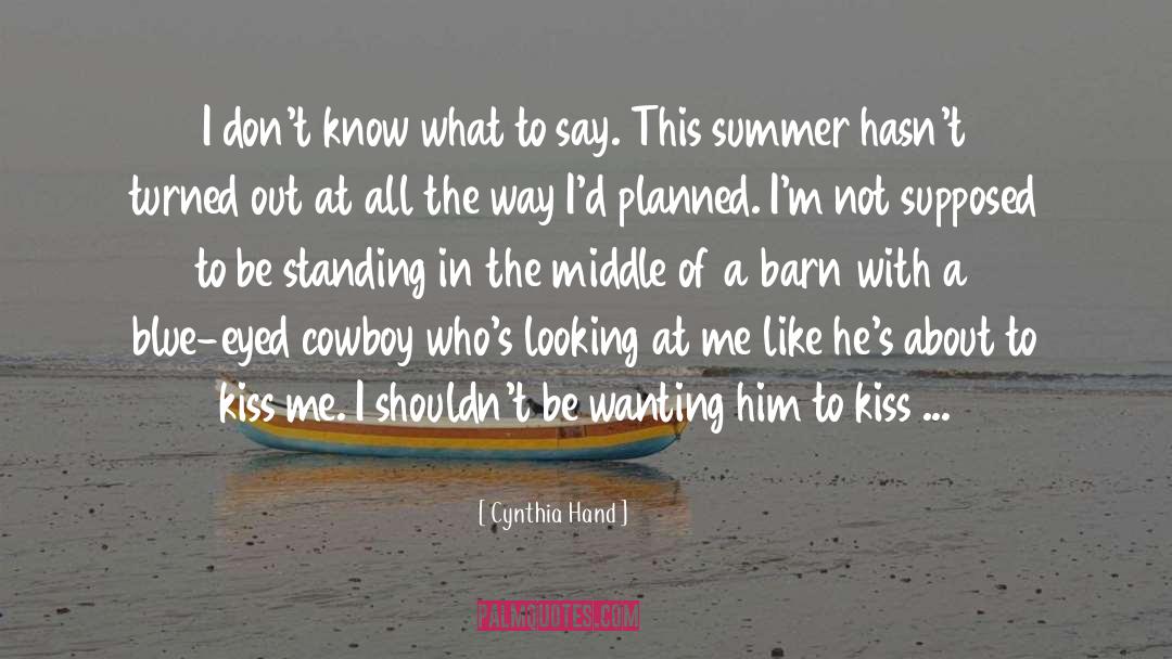 Hot Cowboy Romance quotes by Cynthia Hand