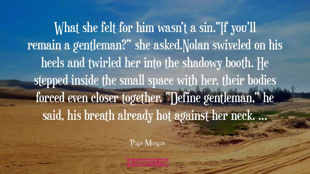 Hot Romance quotes by Page Morgan