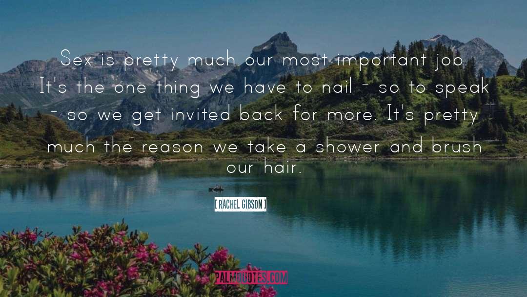 Hot Shower quotes by Rachel Gibson