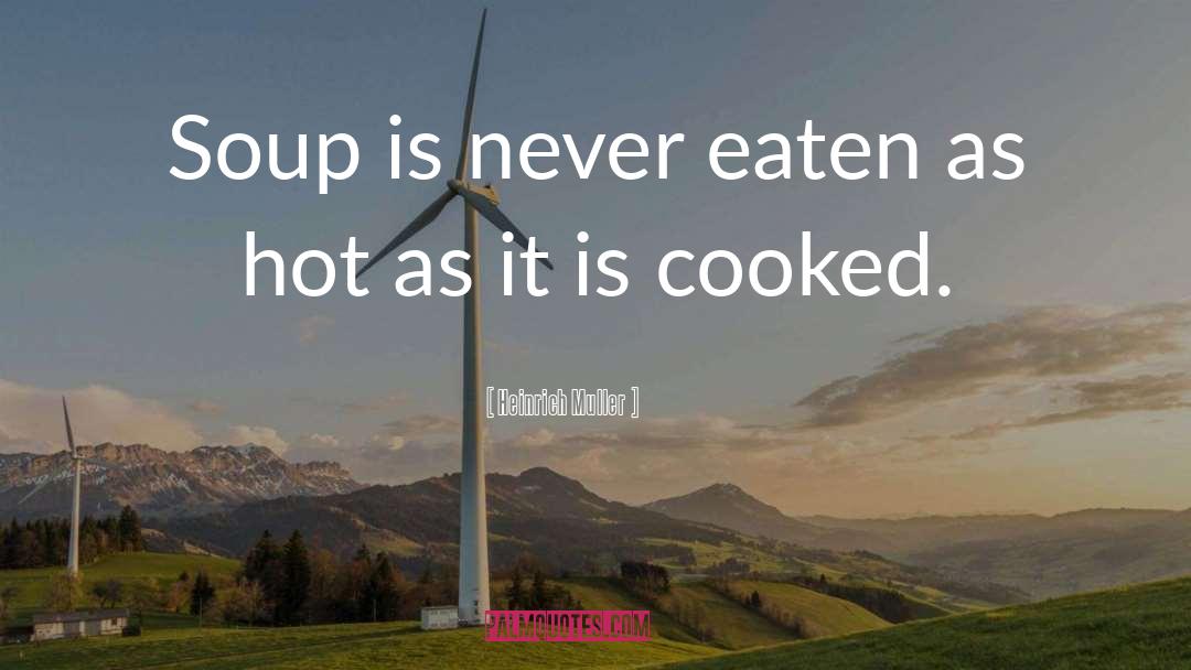 Hot Soup quotes by Heinrich Muller