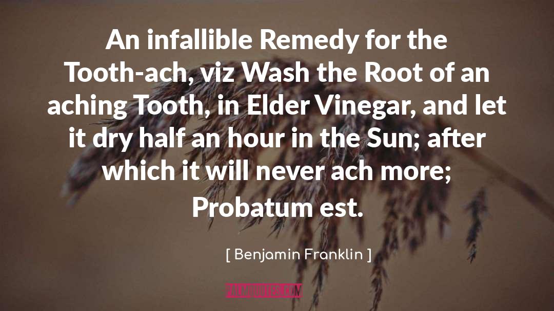 Hot Sun quotes by Benjamin Franklin