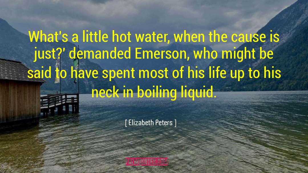 Hot Water quotes by Elizabeth Peters