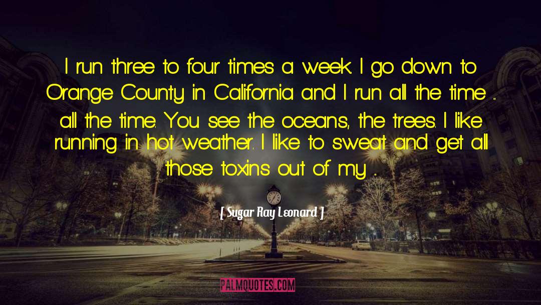 Hot Weather quotes by Sugar Ray Leonard