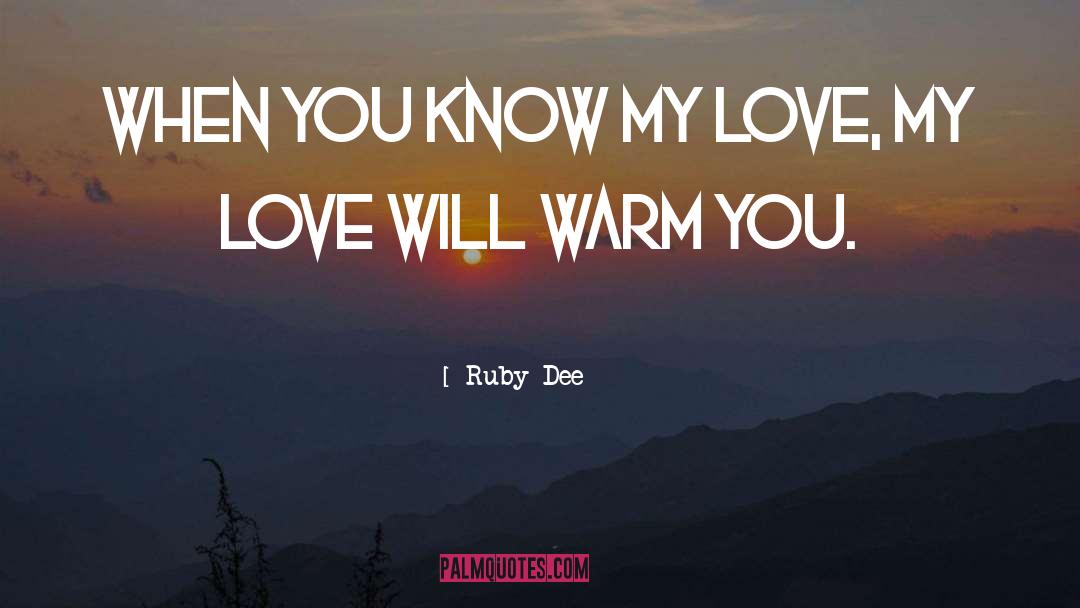 Hotel Ruby quotes by Ruby Dee